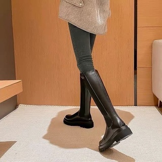 [Order] Bốt đùi phối chun bốt da thời trang Nữ
