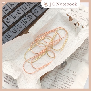 Set 5 Bookmark Size To - Ghim Kẹp Giấy size Lớn Vàng Gold / Rose Gold