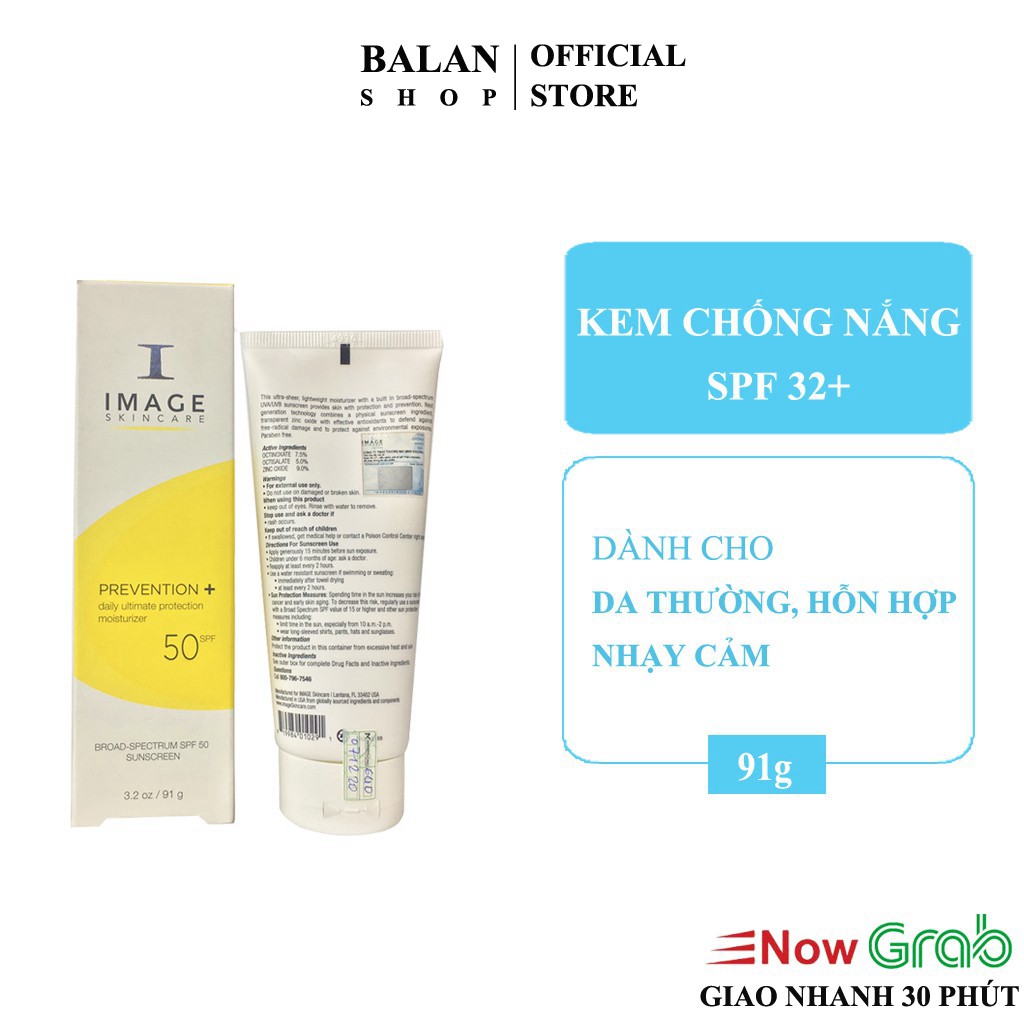 Kem Chống Nắng Cho Da Dầu Image SPF 32+ - Hàng Chính Hãng