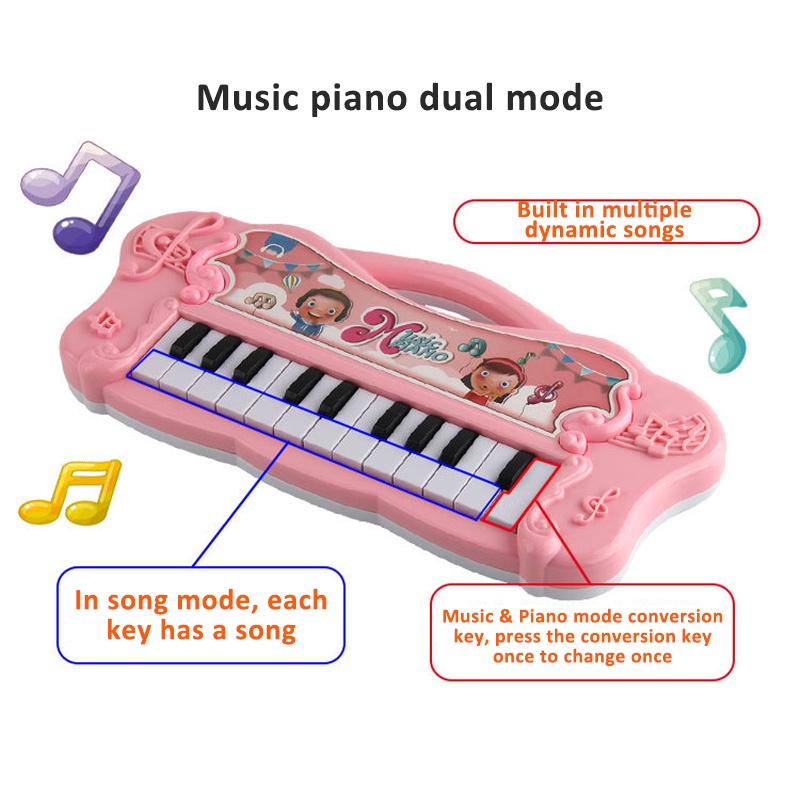 Đồ chơi đàn piano điện tử HYG Toys 13 phím cho bé