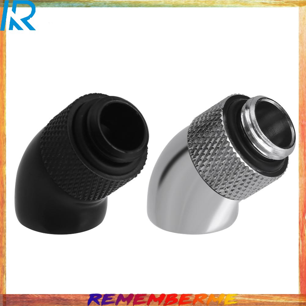 【Rememberme】G1/4 Screw Thread 45 Degree Elbow Rotation Brass Adapter Connector Fitting