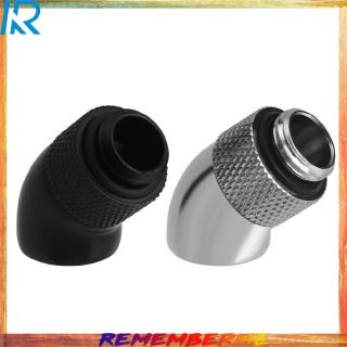 【Rememberme】G1/4 Screw Thread 45 Degree Elbow Rotation Brass Adapter Connector Fitting