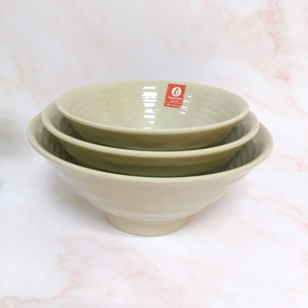 Bát Canh Viền SUPERWARE Nhựa Phíp 100% Melamine Nâu Đá - Stone