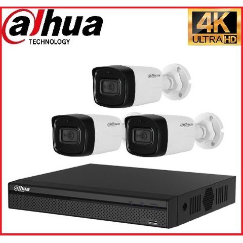Trọn gói Camera Cao cấp 4K 01 - 3 camera Dahua (8MP)