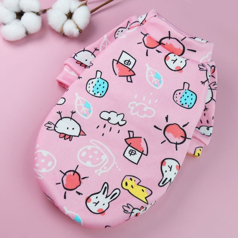 Áo Sweater Cổ Tròn In Họa Tiết Hoạt Hình Dễ Thương Cho Thú Cưng