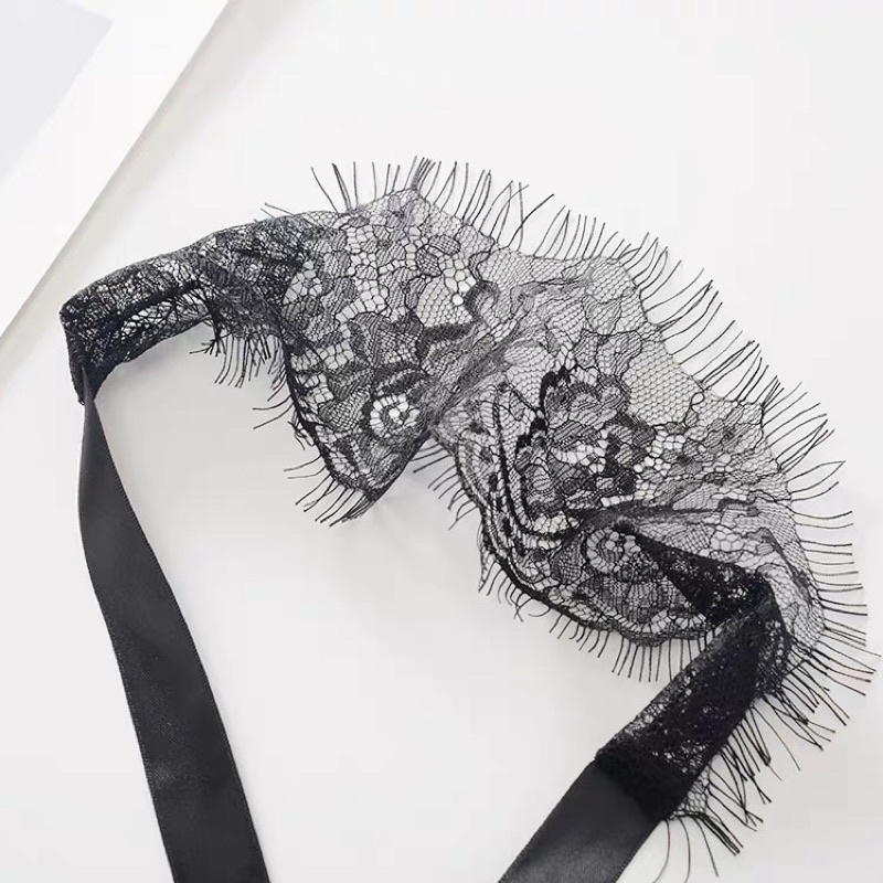 Mặt nạ vải ren họa tiết hoa quyến rũ  - khăn bịt/che mắt hóa trang cosplay sexy