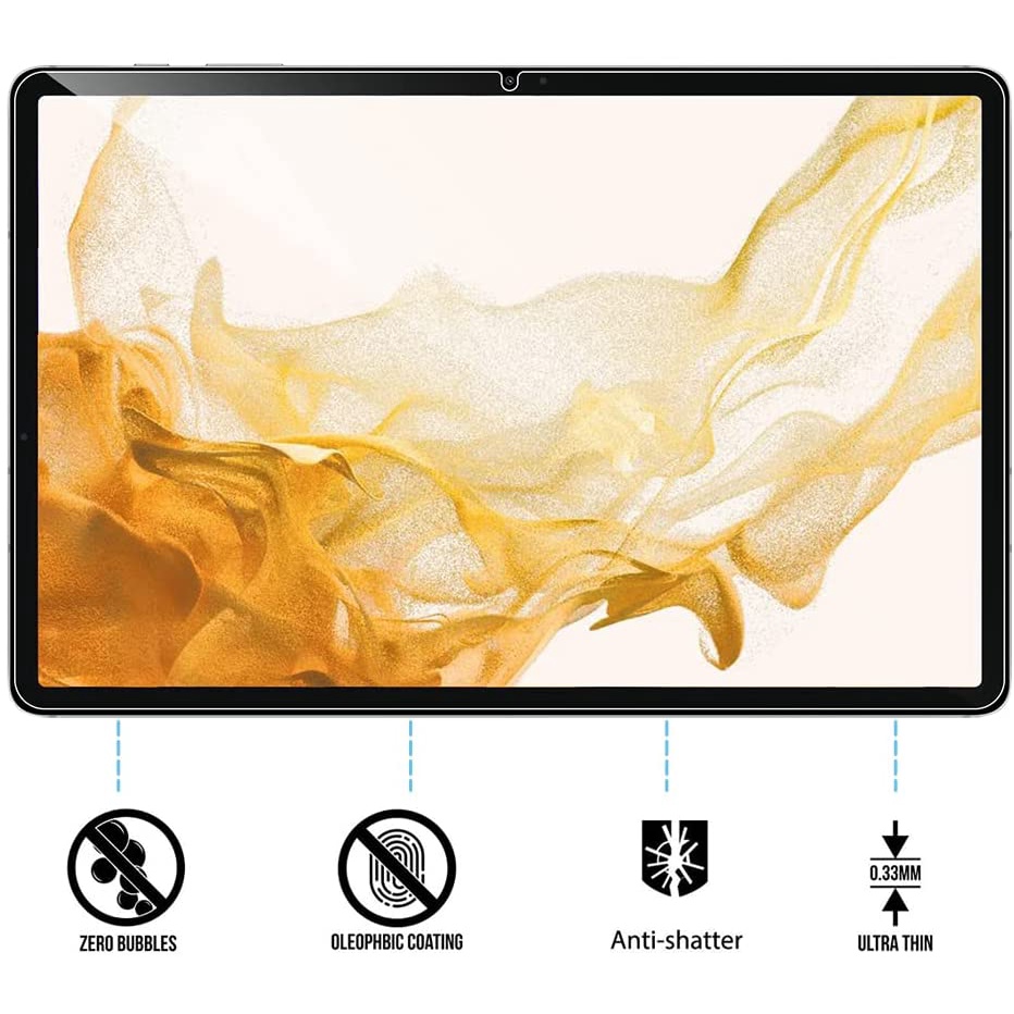 2 Kính Cường Lực HD Cho Máy Tính Bảng Samsung Galaxy Tab S8 S7 S6 S5E lite A8 A7 lite 8.7 A 8.0 X700 T220 X200 T500 T510