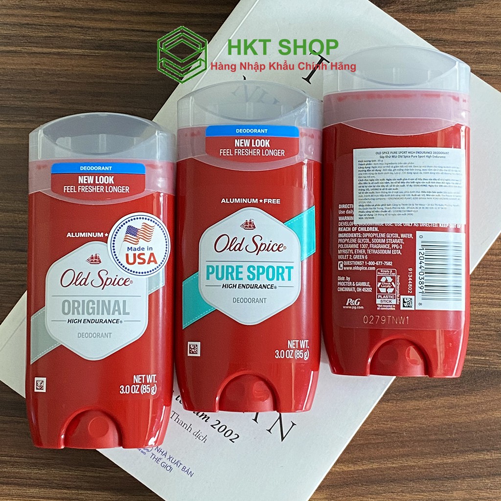 Sáp Khử Mùi Old Spice Pure Sport 85g HighEndurane - HKT Shop