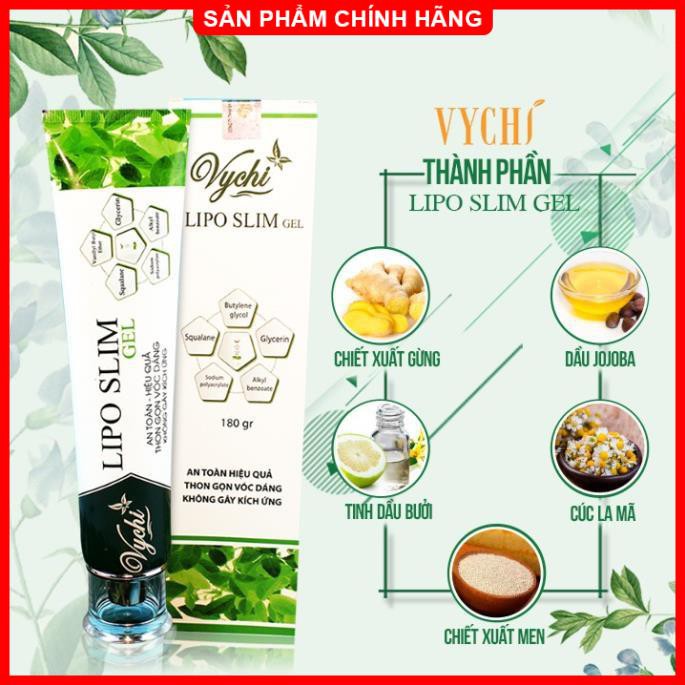 Gel tan mỡ/Kem tan mỡ - LIPO SLIM GEL VYCHI - giảm 3-5cm vòng bụng sau 1 TUẦN