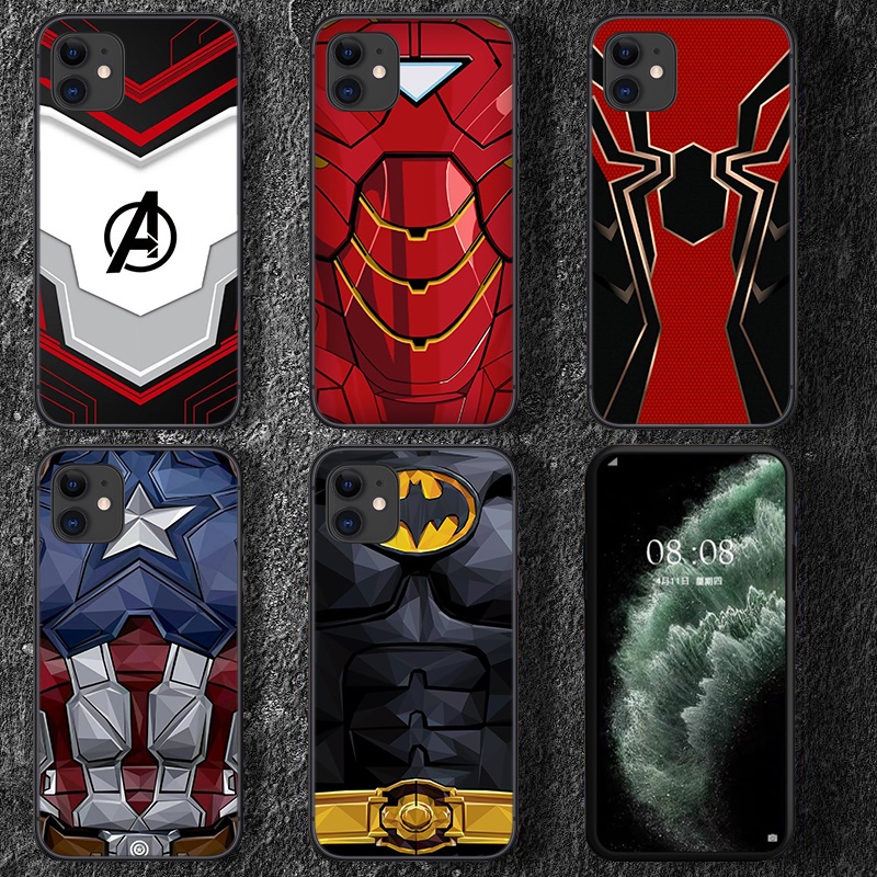 Ốp điện thoại TPU mềm 74Q in hình Marvel cho iPhone SE 2020 12 Mini 13 Pro Max