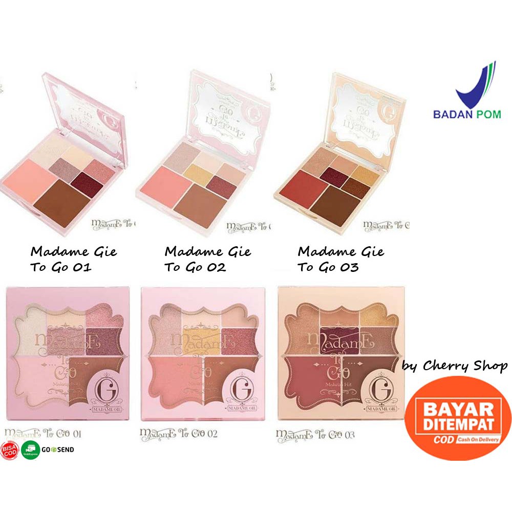 (hàng Mới Về) Bảng Phấn Mắt / Má Hồng / Tạo Khối / Bắt Sáng Madame Gie To Go | BigBuy360 - bigbuy360.vn