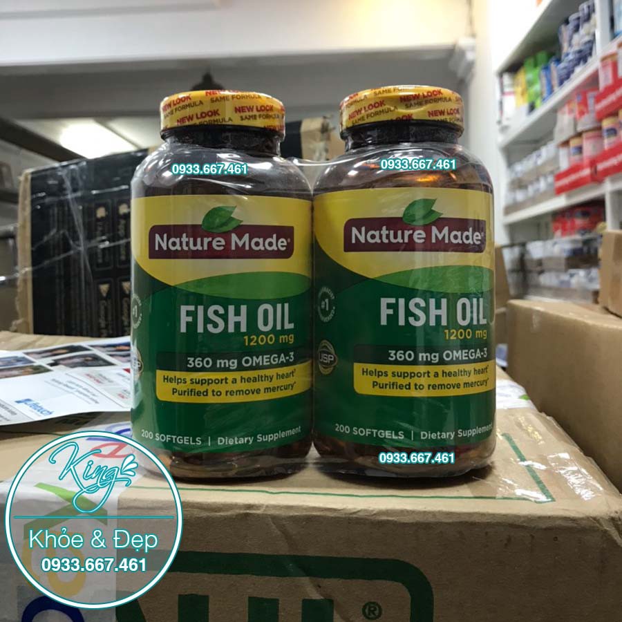 Viên Nature Made Fish Oil 200 Viên