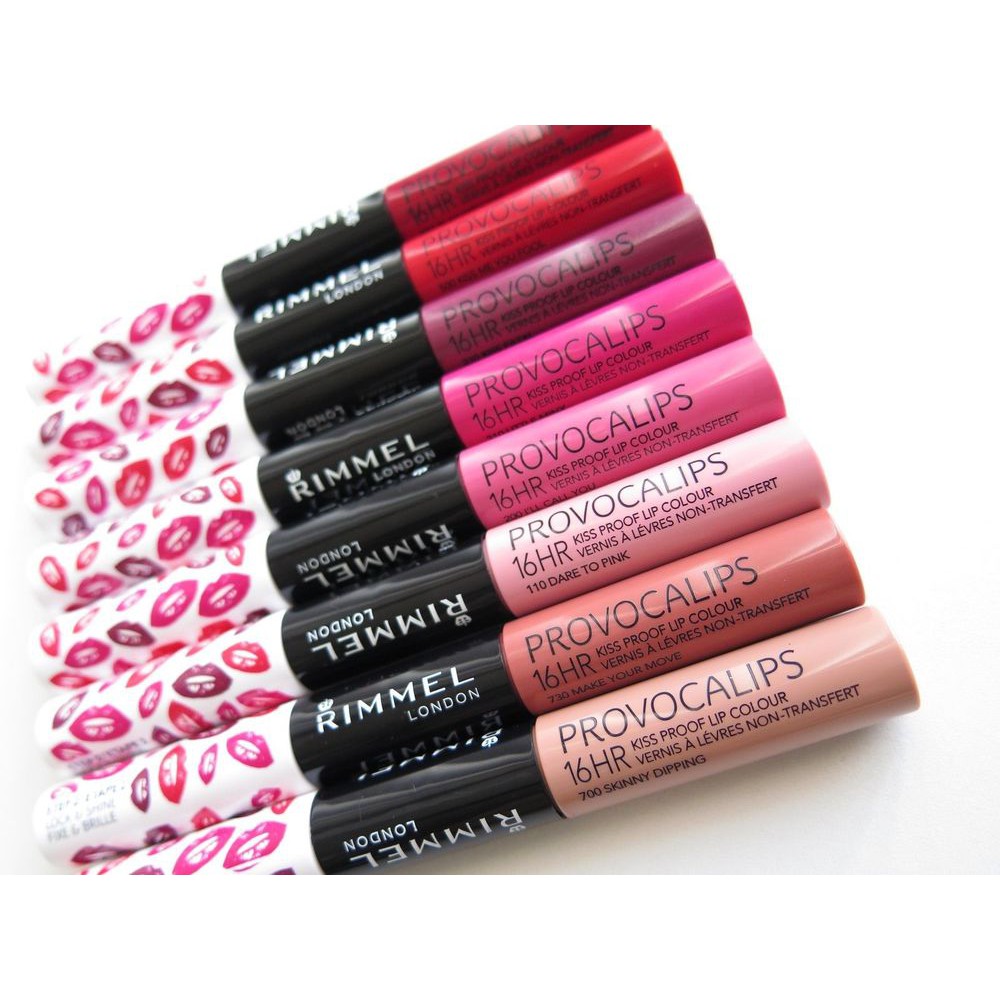 Son siêu lì hai đầu Rimmel London Provocalips 16Hr Kissproof Lip Colour