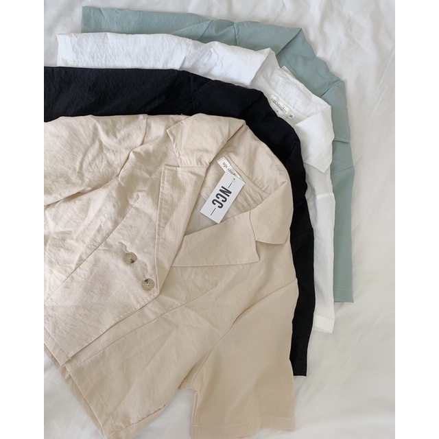 Set bộ croptop chất vải đũi 420