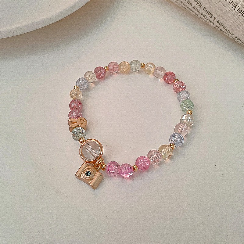 Vòng Tay Hình Máy Ảnh Đính Đá Pha Lê Đơn Giản Phong Cách Hàn Quốc | BigBuy360 - bigbuy360.vn