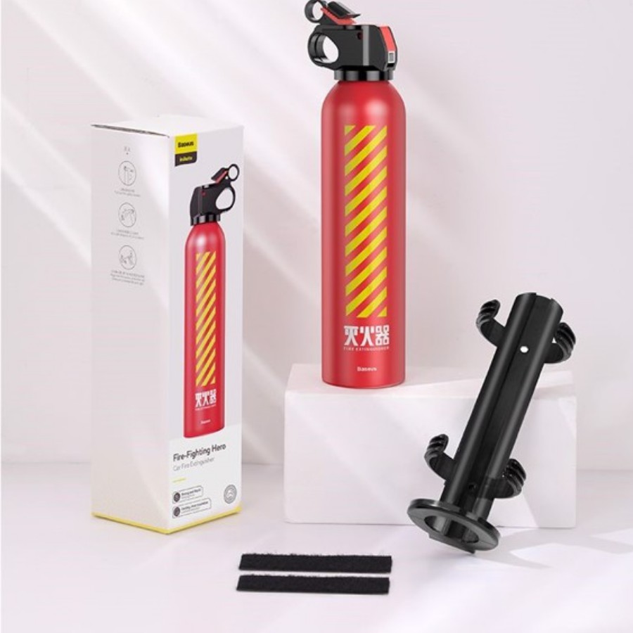 Bình chữa cháy Baseus Fire-fighting Hero Car Fire Extinguisher (1.5m - 2m distance, one-touch spray, not poision)- LV764