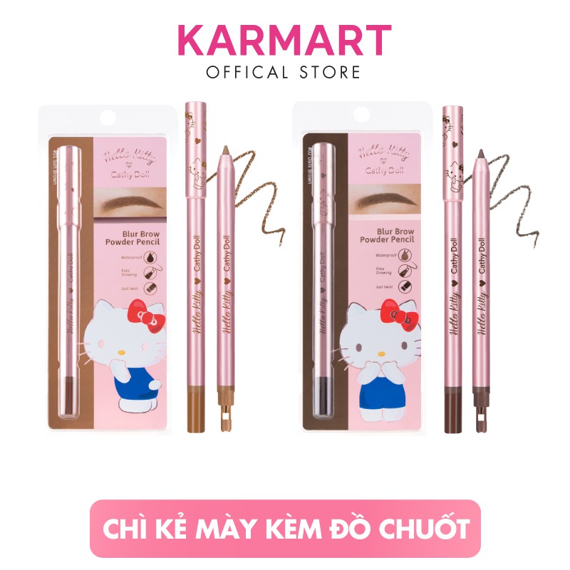 Chì kẻ mày lâu trôi Hello Kitty Cathy Doll Blur Brow Powder Pencil 0.37g | BigBuy360 - bigbuy360.vn