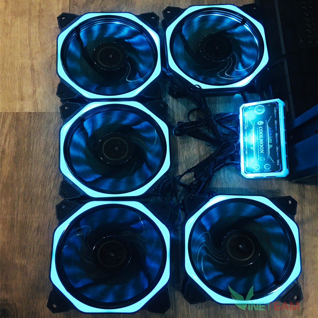 Fan coolmoon led RGB Siêu đẹp mẫu mới nhất 2021 dc3444