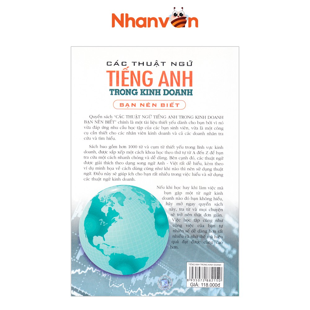 Sách - Các Thuật Ngữ Tiếng Anh Trong Kinh Doanh - Độc quyền Nhân Văn | BigBuy360 - bigbuy360.vn