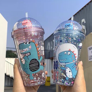 BÌNH ĐỰNG NƯỚC KHỦNG LONG 3D CUTE 500ML