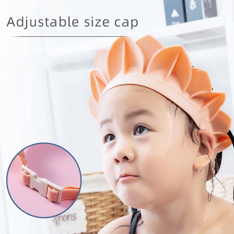 Mũ Gội Đầu Tắm Bảo Vệ Tai Mềm Mại Tùy Chỉnh Tiện Dụng Cho Bé