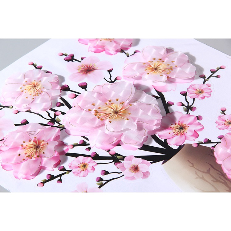 Nhãn Dán Tường 3D Ba Chiều Hình Lọ Hoa 12 Phong Cách Chống Nước Trang Trí Phòng Ngủ