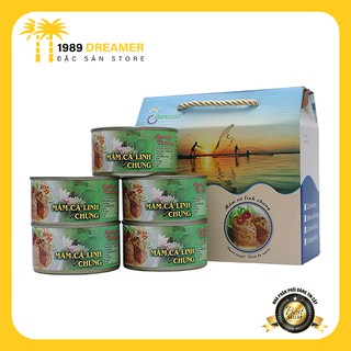 Thùng 6 lon mắm cá linh chưng Antesco - Đặc sản An Giang - Đặc sản Việt