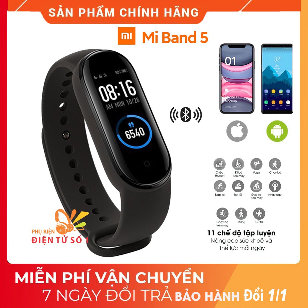 [BH đổi 1-1] Đồng hồ thông minh xiaomi mi band 5 / Vòng đeo tay sức khỏe mi band 4