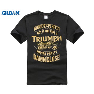 Áo thun tay ngắn in chữ Triumph thời trang dành cho nam DIY