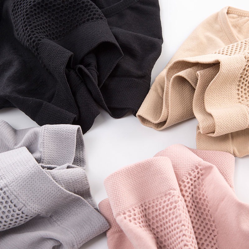 Quần Lót Nữ Cạp Ngắn Thông Hơi Nâng Mông Kháng Khuẩn Hàng Xuất Nhật