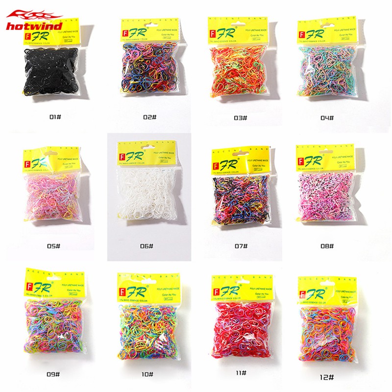 1000 Dây Thun Buộc Tóc Đủ Màu