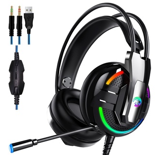 Tai nghe chụp tai chơi game có dây có mic kèm dây và đèn led cho điện thoại/ máy tính/ PC/ PS4 phone tai ngje cụp tai gameming cao cấp nam