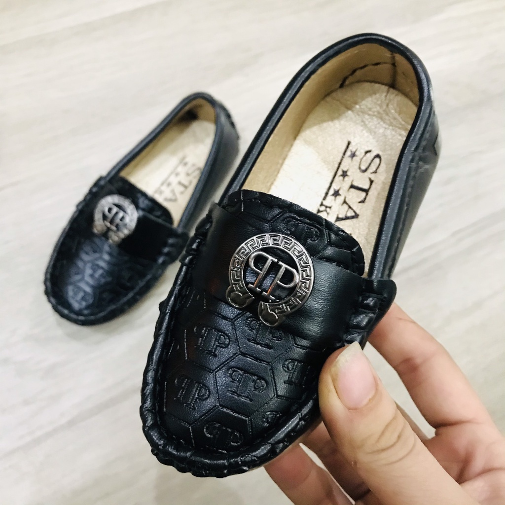 Giày lười trẻ em bé trai QP siêu mềm siêu nhẹ