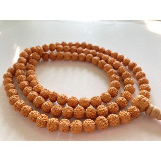 Chuỗi hạt bồ đề Kim Cang tự nhiên Nepal 108 hạt 8mm - Nepali Handmade Rudraksha Mala