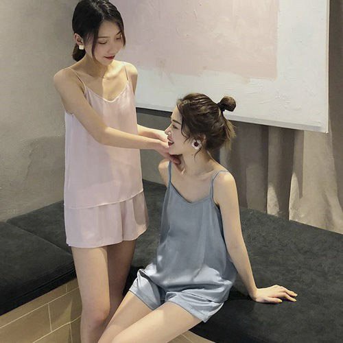 (RẺ VÔ ĐỊCH) Bộ ngủ hai dây lụa siêu rẻ