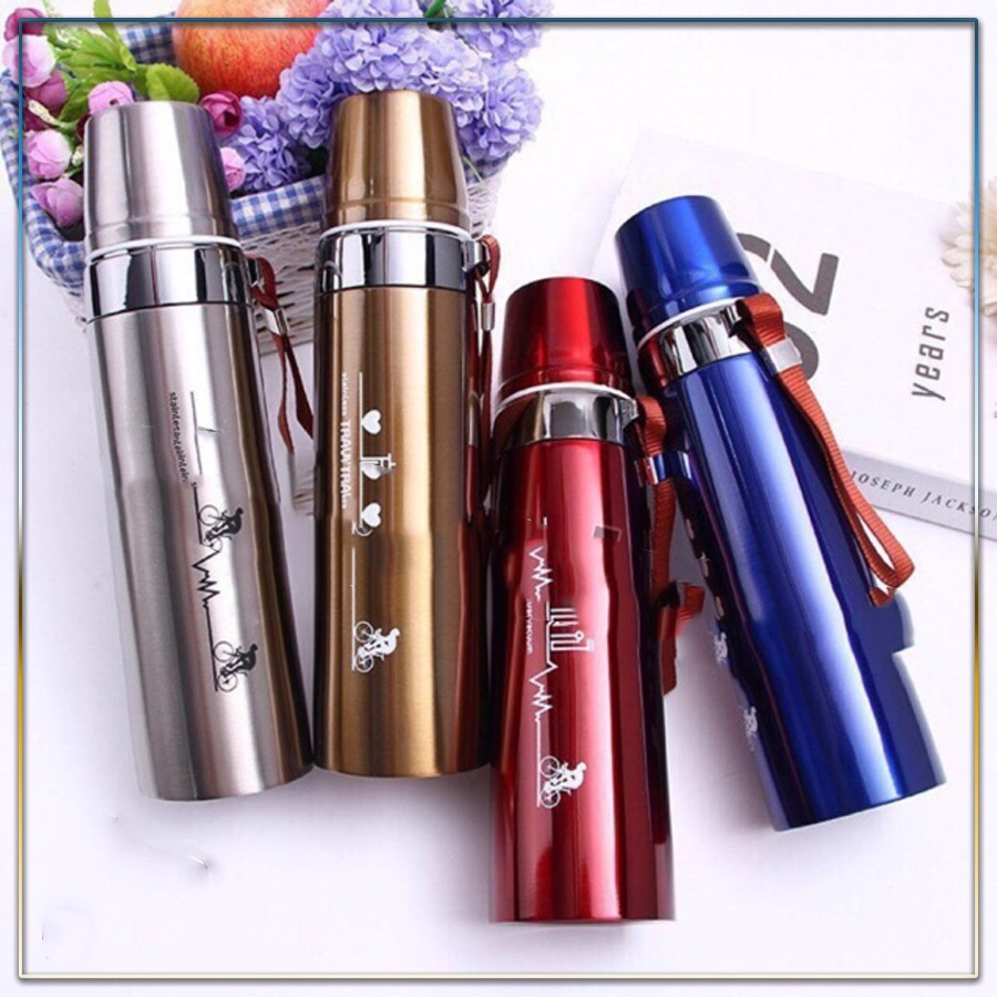 [FREESHIP] Bình Đựng Nước TRAVEL Giữ Nhiệt Nóng Lạnh Inox 304 Cao Cấp 2 Lớp Dung Tích 750ml Thiết Kế Đẹp Mắt, Sang Trọng