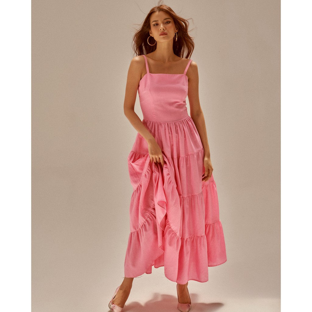 Đầm Linen Hồng F2 Fashion &amp; Freedom