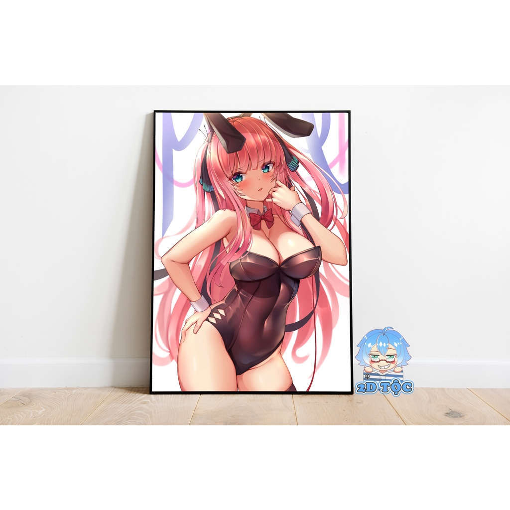 TRANH POSTER A3 NAKANO NINO (3) ANIME GOTOUBUN NO HANAYOME CHẤT LIỆU GIẤY CAO CẤP - 2D TỘC SHOP