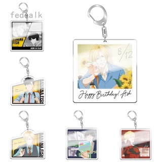 Móc khóa bằng nhựa acrylic hình anime Banana Fish xinh xắn