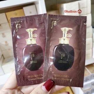 [ mới ] 10 gói Dầu gội đầu đông y Whoo Spa Essence Shampoo 8ml*10