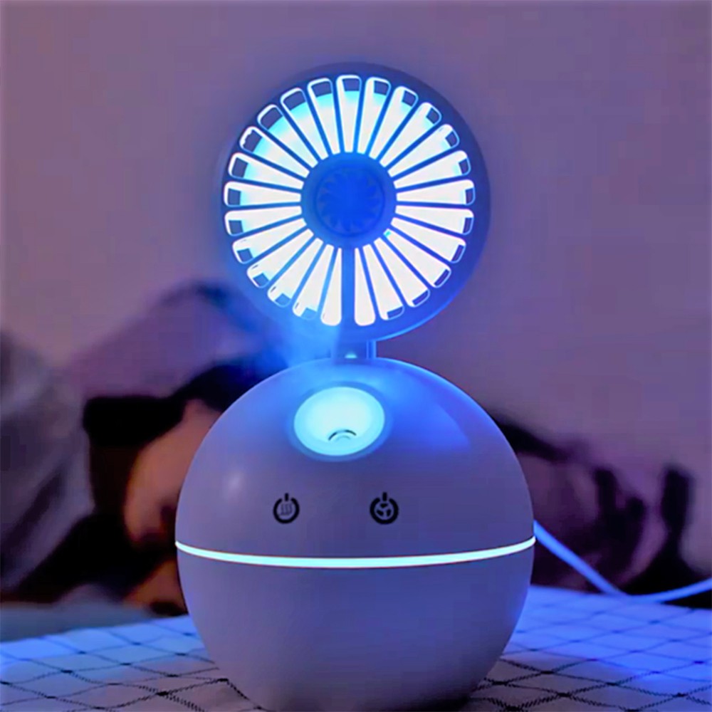 Quạt mini để bàn sạc pin tích điện 3 cấp độ thế hệ mới, Quạt để bàn mini xoay 120 độ kèm dây sạc USB an toàn tiện lợi | BigBuy360 - bigbuy360.vn