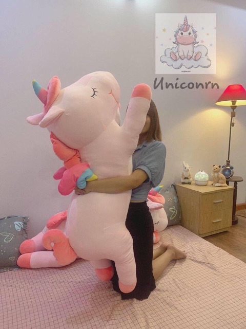 Gấu Bông Unicorn Khổng Lồ 1m2 - Kì Lân Bông Siêu to 1m2.1m5