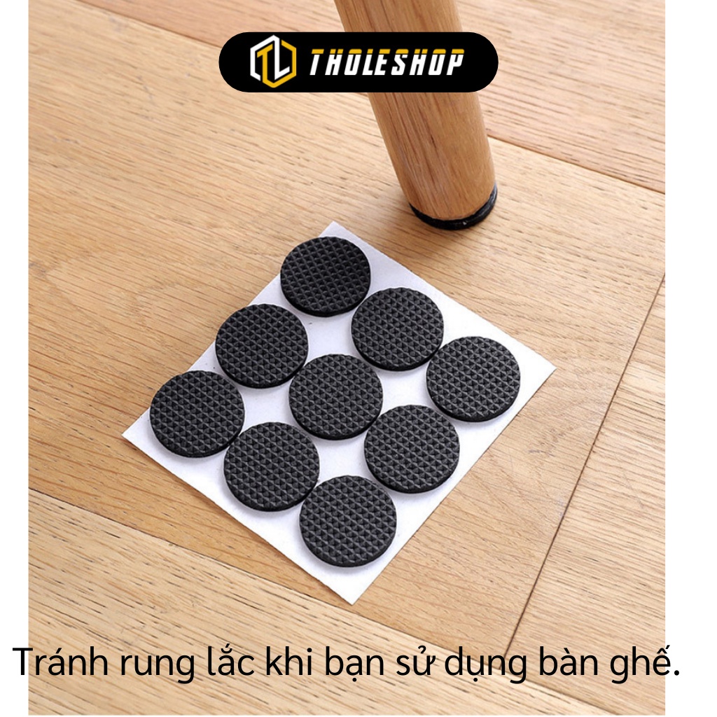 Lót Chân Ghế - Combo 12 Miếng Dán Chân Bàn Bảo Vệ Sàn Nhà, Tránh Ồn Khi Di Chuyển 4614