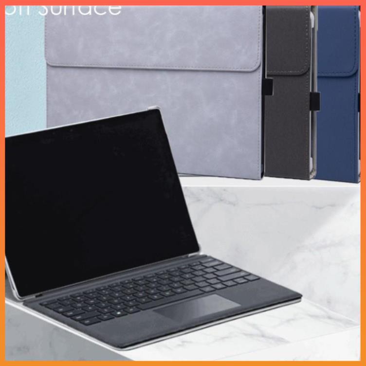 COMBO Bao Da, Túi Da Kèm Kèm Ví đựng Phụ Kiện cho Surface Pro 4, 5, 6, 7 - Taikesen