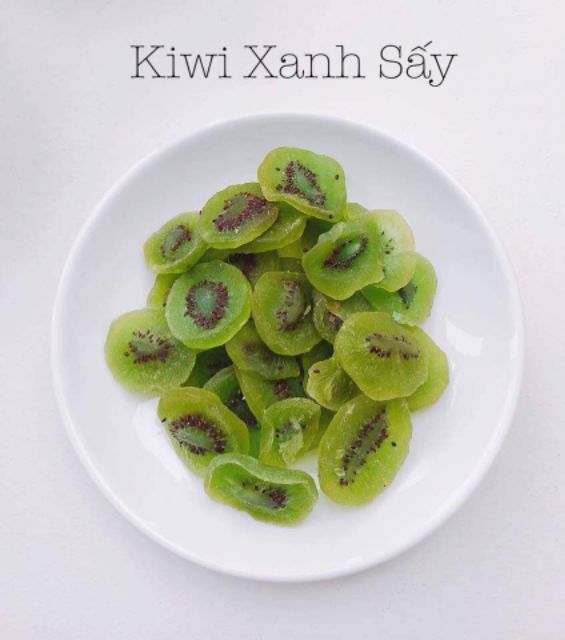 {sale 3 ngày} Mứt kiwi xanh sấy dẻo ngon (túi zip100gr)