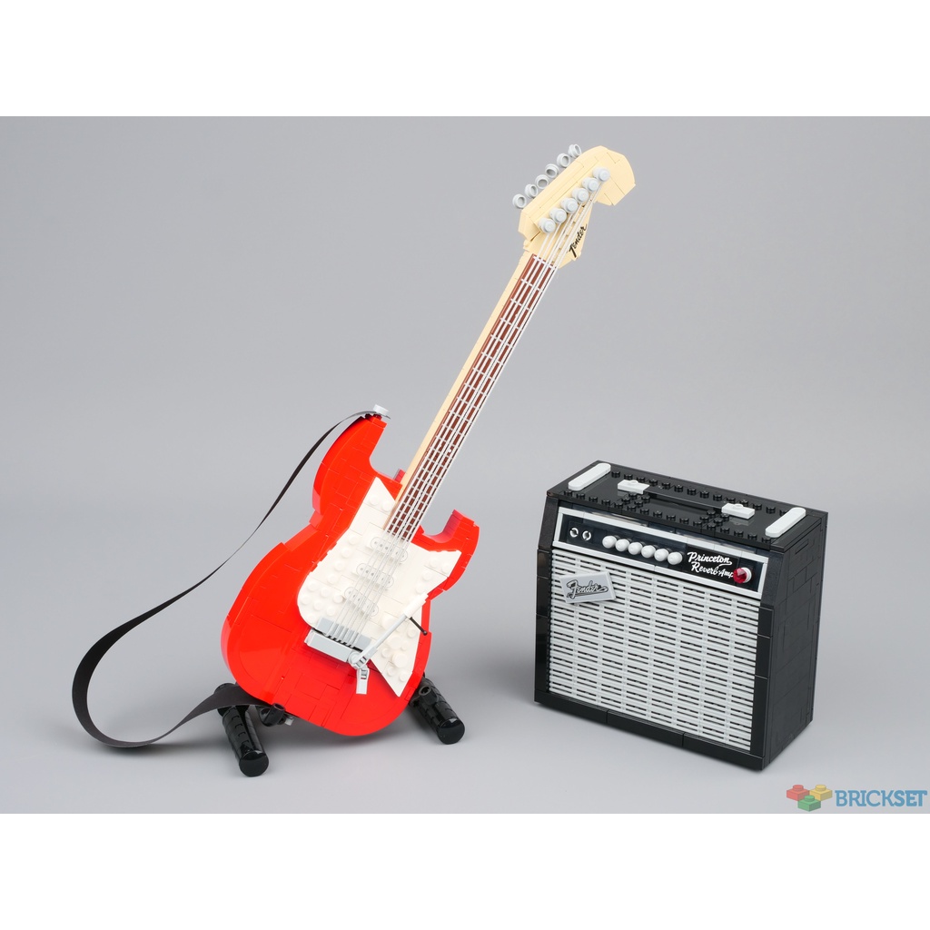 Xếp hình lắp ráp trưng bày nonlego 21329 62632 guitar ghi ta và loa
