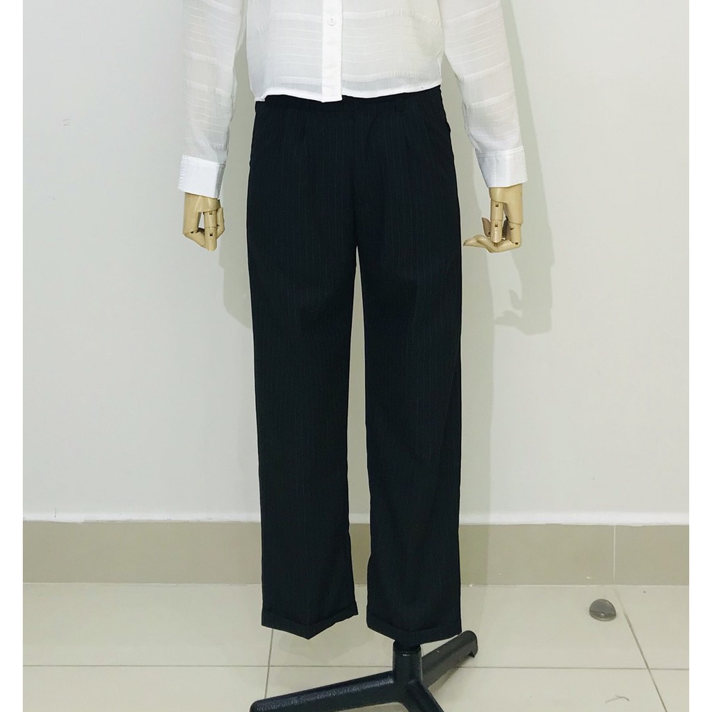 Quần baggy kẻ sọc lật lai Kims - qd20013 | BigBuy360 - bigbuy360.vn