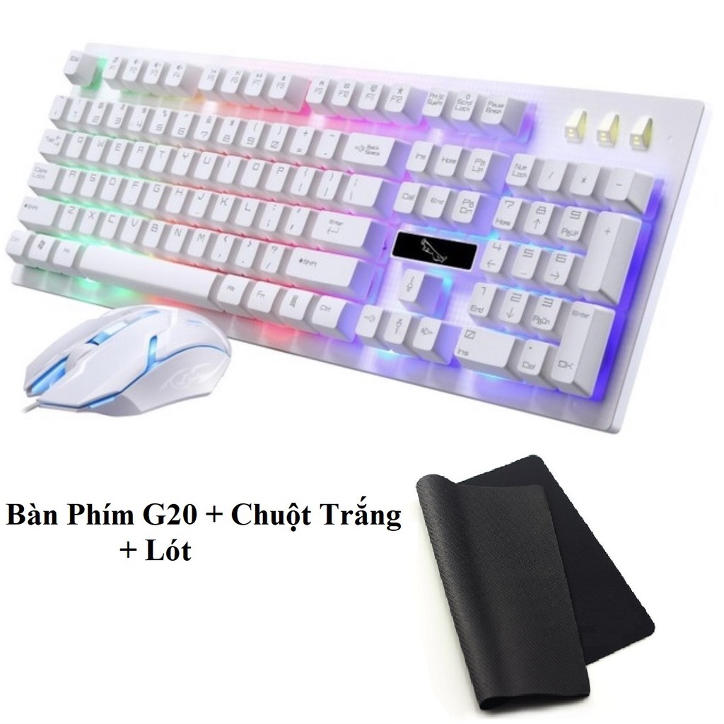 Bộ bàn phím và chuột Con Báo G20 - Phím Giả Cơ, LED Rainbow, Chuột DPI 3 Cấp | WebRaoVat - webraovat.net.vn