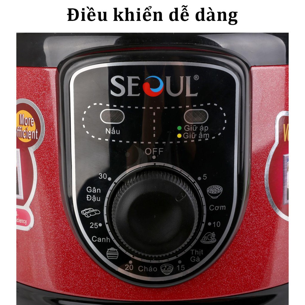 Nồi áp suất đa năng,Nồi áp suất điện Seoul TSU-300A 3 lít-Bảo hành uy tín - LỖI 1 ĐỔI 1