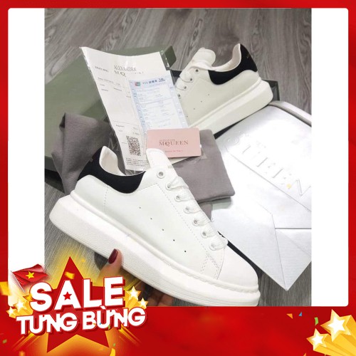 (Full BILL - FULL BOX) Giày nữ nam thể thao trắng MC ĐẸP SIÊU CẤP đế độn 4cm, size 36 đến 43 - Hàng nhập khẩu